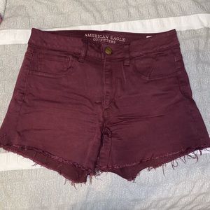American Eagle hi-rise womens shorts, size 8. Super stretchy and comfortable!